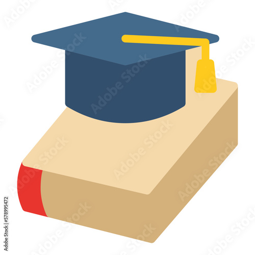 Toga hat and book icon