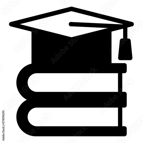 Toga hat and book icon