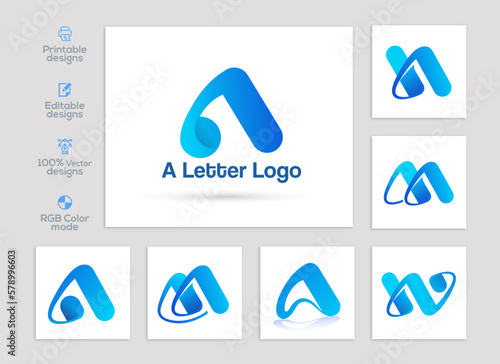 Letter logo design bundle