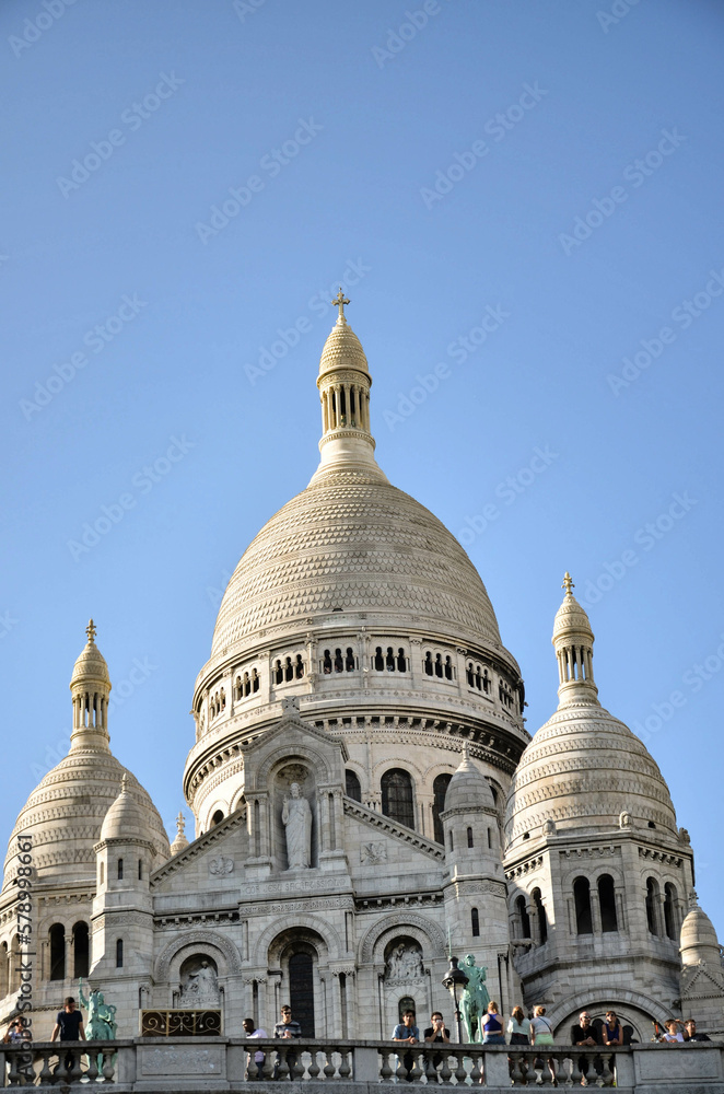the church of montmartre in paris (capital of france). Center of Christian spirituality and religion in Paris