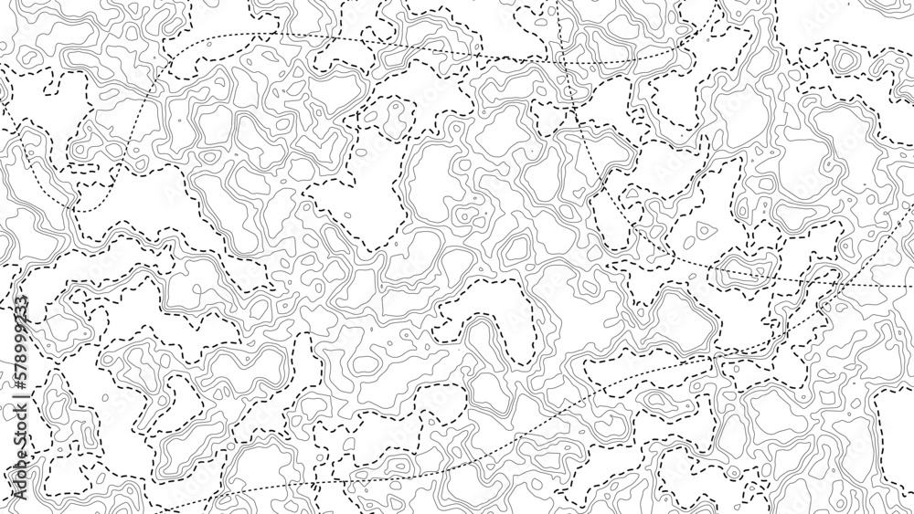 Abstract topography background from curved dotted and solid lines. Geography world. Vector topo contour map. Topographic terrain. Abstract topography background from curved dotted and solid lines. Geography world. Vector topo contour map. Topographic terrain.