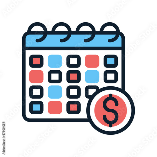 Payroll icon in vector. Logotype