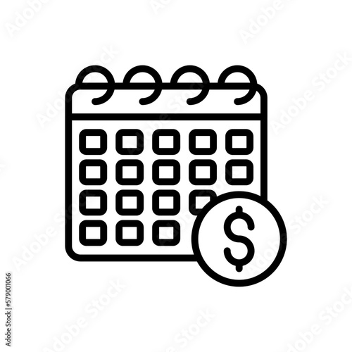 Payroll icon in vector. Logotype