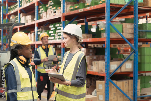 Manager with foreman and warehouse personnel, Manage and monitor inventory preparation for distribution to regional sub-centers.