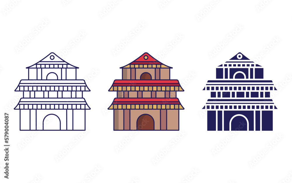 Temple vector icon