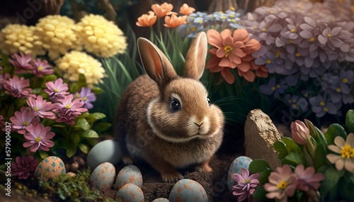 happy easter, decoration, rabbit, eggs, food, decorations, holiday, christmas, design, object, religion, Jesus, cross