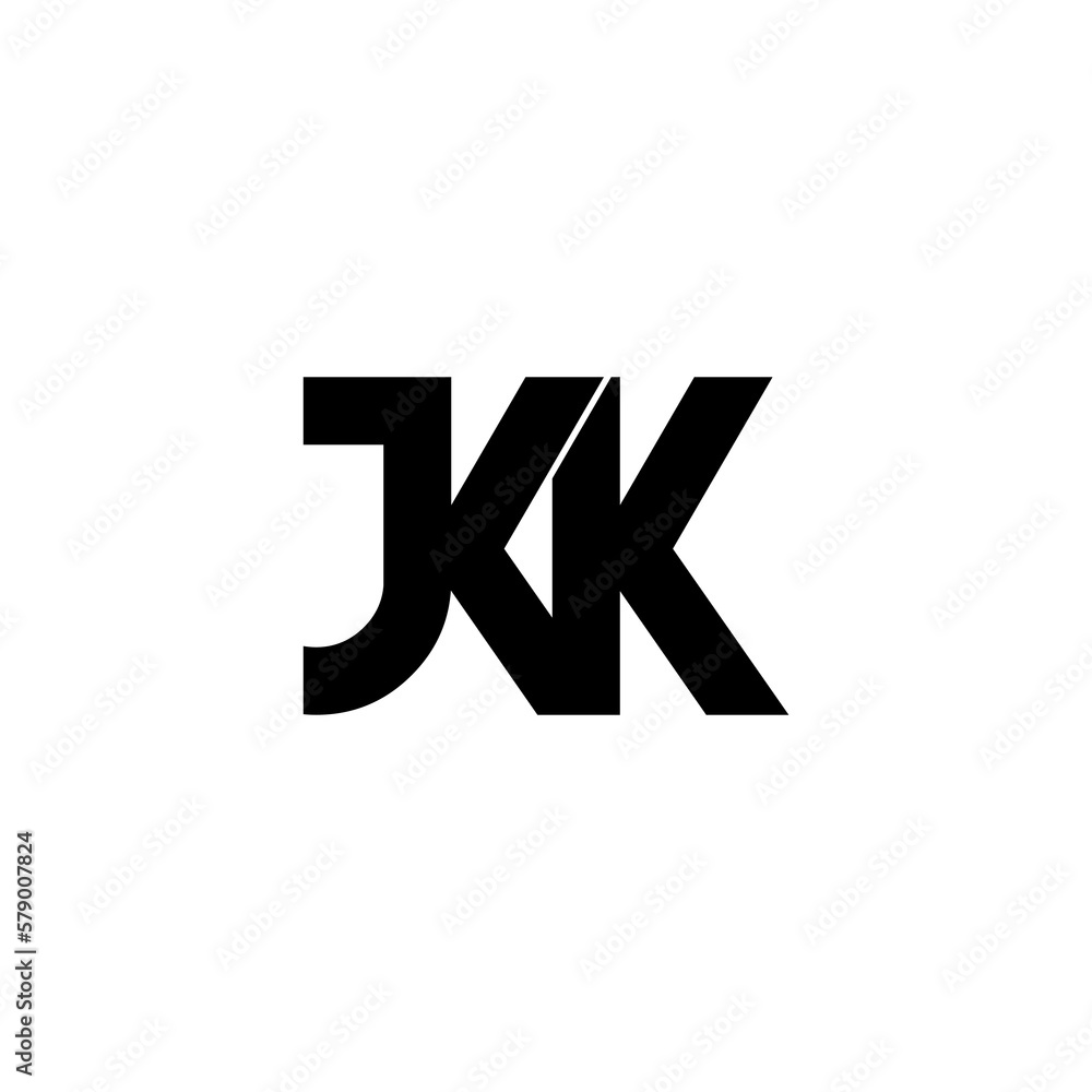 jkk lettering initial monogram logo design jkk lettering initial monogram logo design