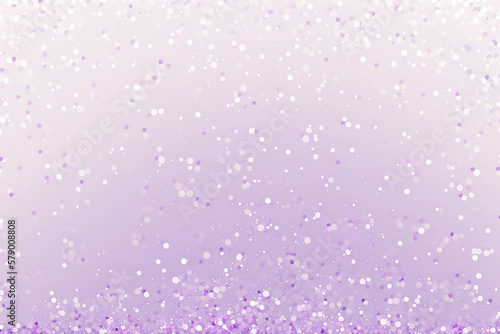 Tiny white, lilac and violet confetti on the lavender background, AI