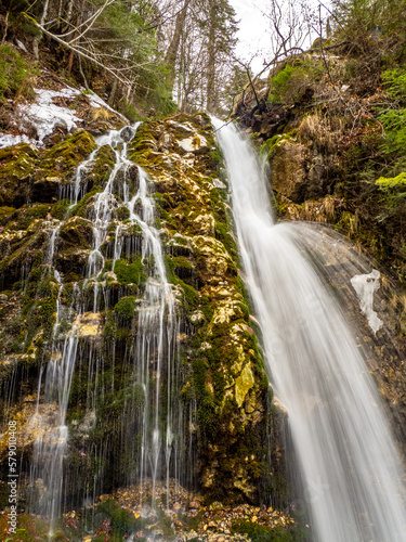 Urlatoarea waterfall  near Busteni  Romania