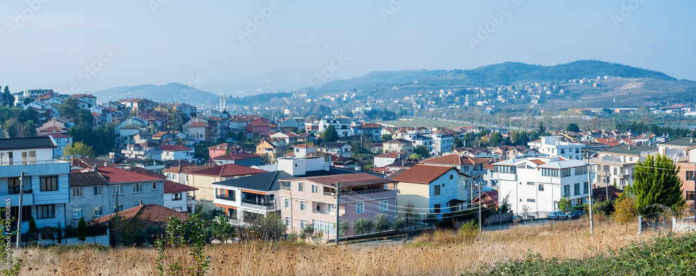 Yalova city, Merkez Kadikoy district panoramic view