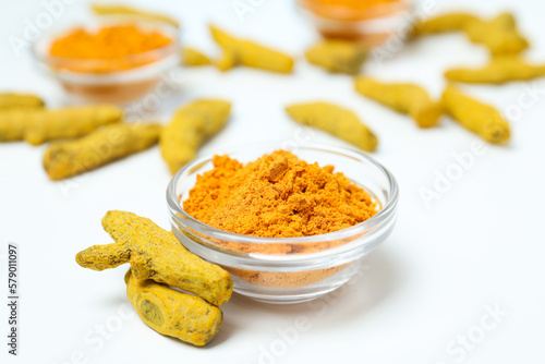 Fragrant seasoning - turmeric, one of the main ingredients in Indian curry