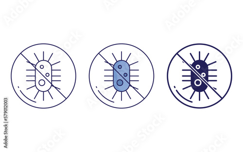 Antibacterial vector icon
