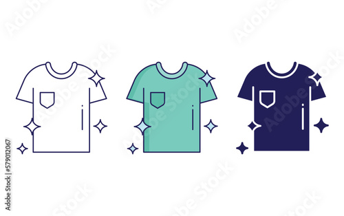 Cleaning Tshirt vector icon
