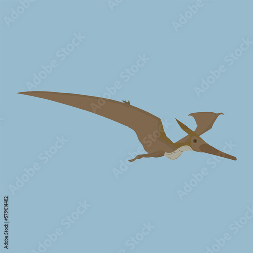  A pterodactyl dinosaur vector artwork