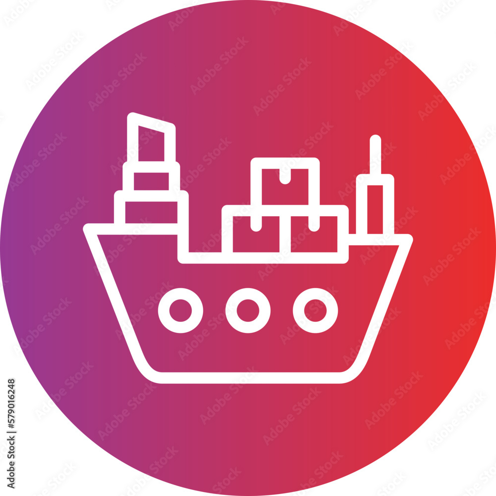 Vector Design Cargo Ship Icon Style Vector Design Cargo Ship Icon Style