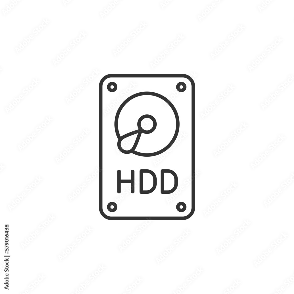 HDD icon. Hard disk drive symbol modern, simple, vector, icon for website design, mobile app, ui. Vector Illustration HDD icon. Hard disk drive symbol modern, simple, vector, icon for website design, mobile app, ui. Vector Illustration