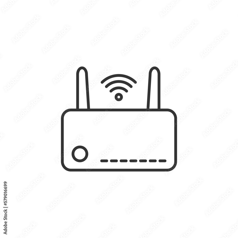 Wifi router icon. Signal symbol modern, simple, vector, icon for website design, mobile app, ui. Vector Illustration Wifi router icon. Signal symbol modern, simple, vector, icon for website design, mobile app, ui. Vector Illustration