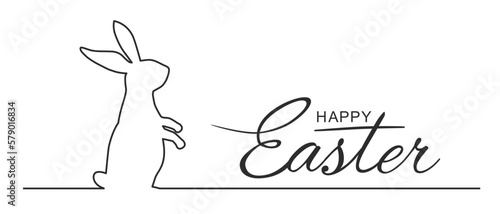 Happy easter lettering graphic.