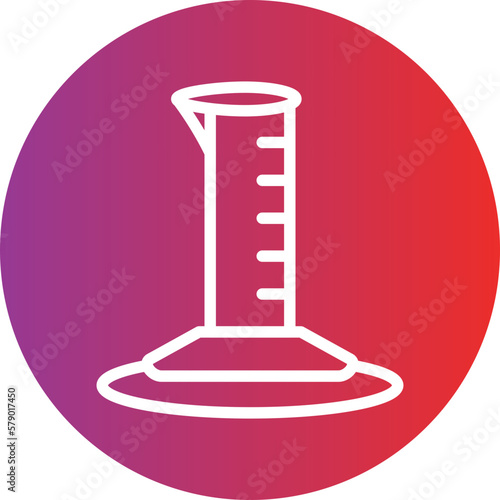 Vector Design Graduated Cylinder Icon Style