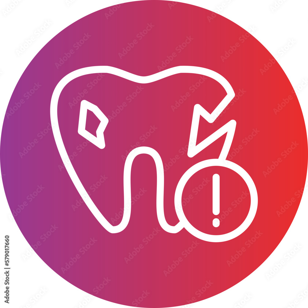 Vector Design Tooth Problem Icon Style Vector Design Tooth Problem Icon Style