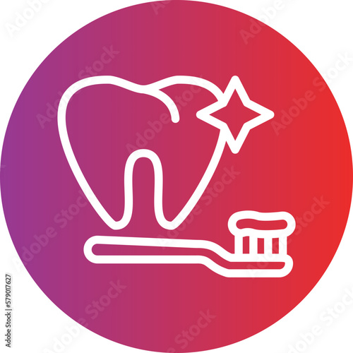 Vector Design Clean Tooth Icon Style