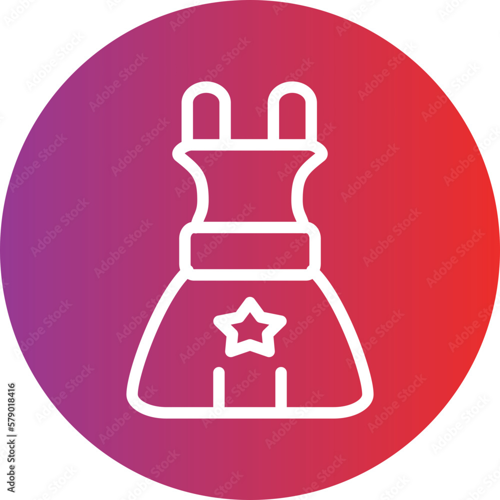 Vector Design Birthday Dress Icon Style Vector Design Birthday Dress Icon Style
