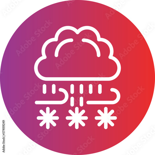 Vector Design Blizzard Icon Style