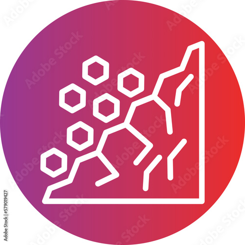 Vector Design Landslide Icon Style