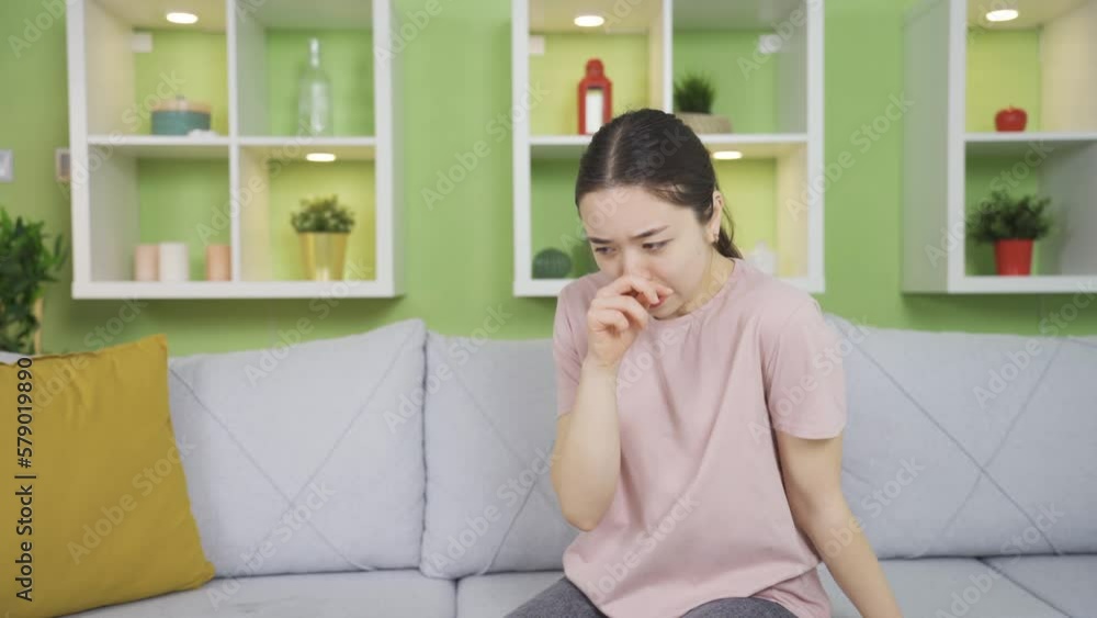 Asian young woman suffering from shortness of breath at home.
Young asian woman with asthma suffers from shortness of breath at home.
Asian young woman suffering from shortness of breath at home.
Young asian woman with asthma suffers from shortness of breath at home.