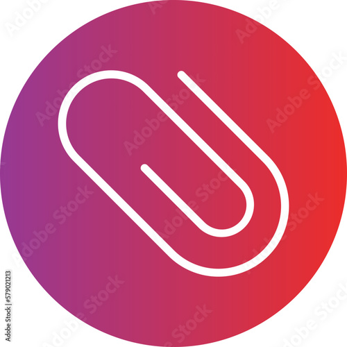Vector Design Paperclip Icon Style