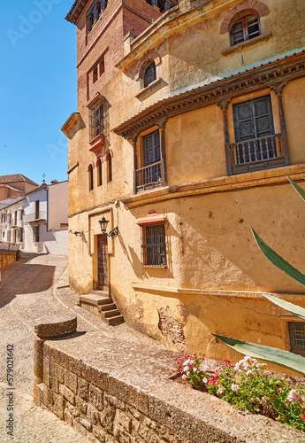 Ronda - the ancient city of Ronda, Andalusia. Abandoned public houses of the ancient city of Ronda, Andalusia, Spain. photo