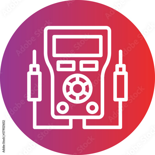 Vector Design Voltmeter Icon Style