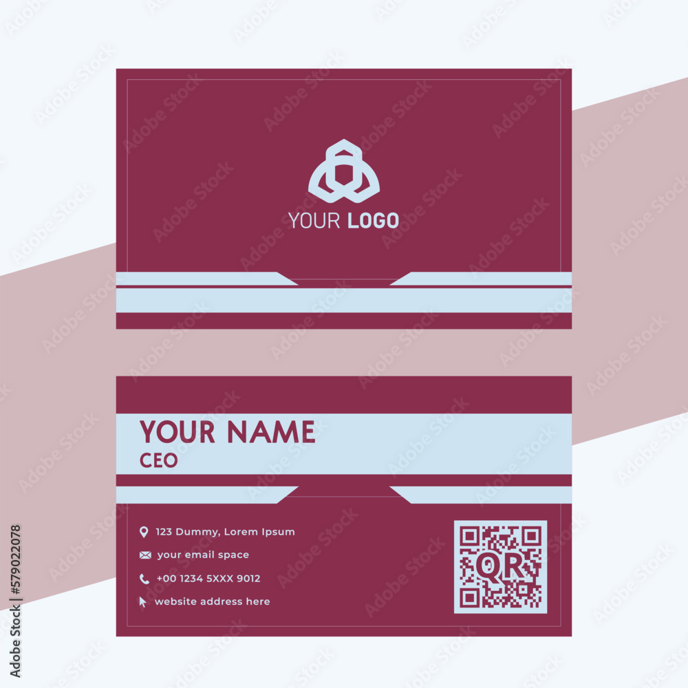 Fototapeta premium Business card vector design template.