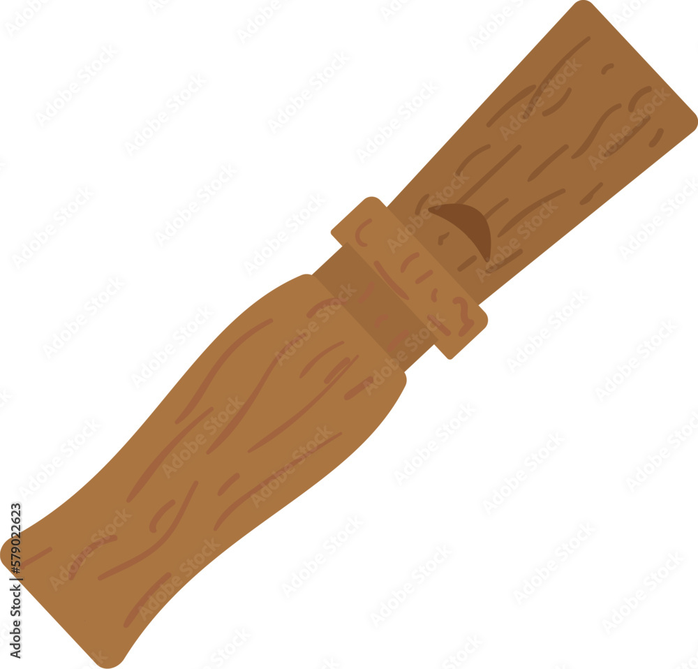 Hunter whistle icon cartoon vector. Hunt equipment. Trap arrow