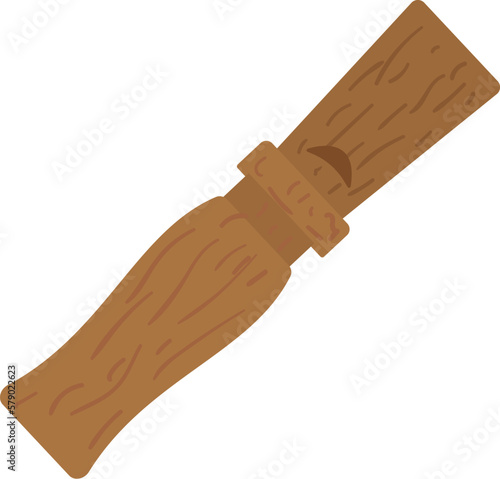 Hunter whistle icon cartoon vector. Hunt equipment. Trap arrow