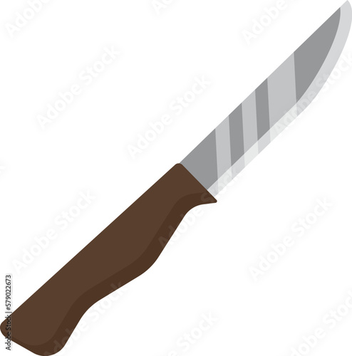Hunter knife icon cartoon vector. Hunt equipment. Arrow trap