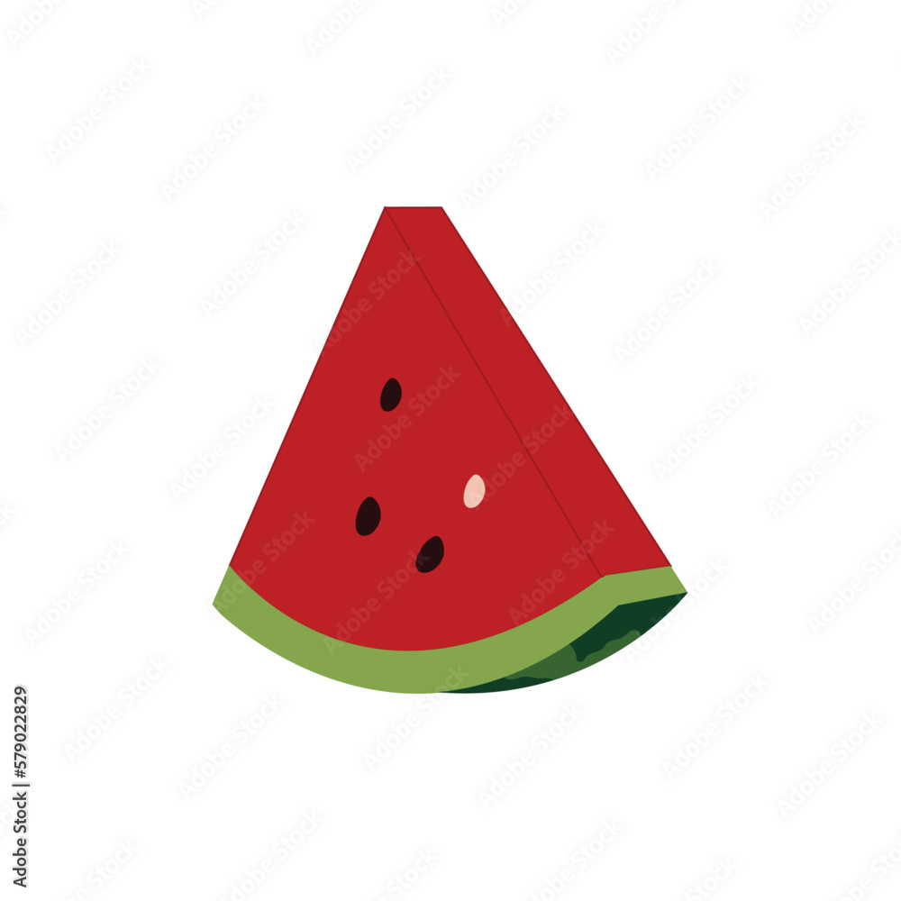 A watermelon slice vector artwork A watermelon slice vector artwork