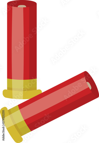 Hunter bullets icon cartoon vector. Hunt gun. Shotgun animal