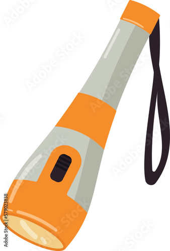 Hunter flashlight icon cartoon vector. Hunt fishing. Animal trap
