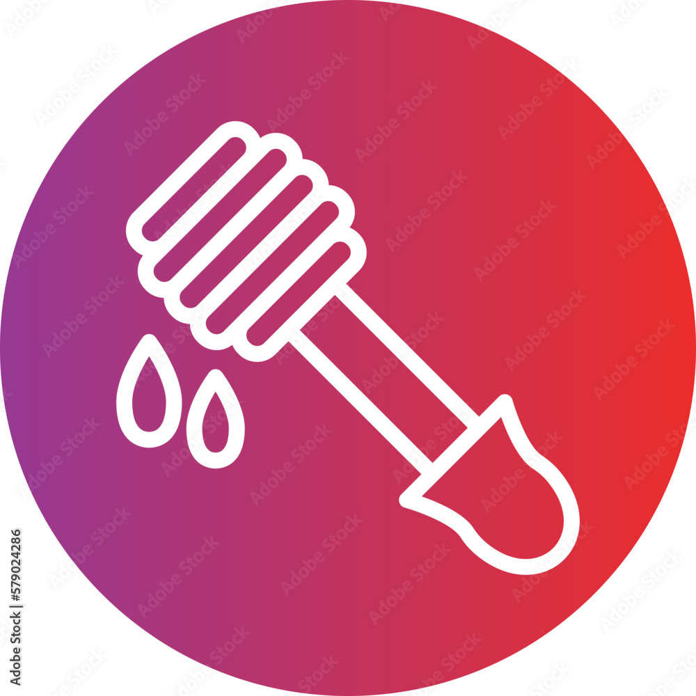Vector Design Honey Dipper Icon Style Vector Design Honey Dipper Icon Style