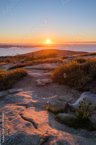 First Daylight on Cadillac Mountain