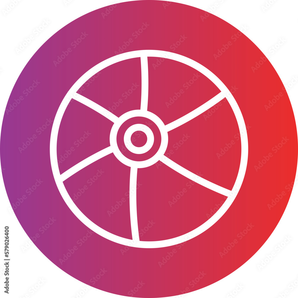 Vector Design Beach Ball Icon Style