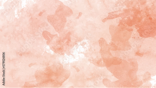 Orange watercolor background for textures backgrounds and web banners design