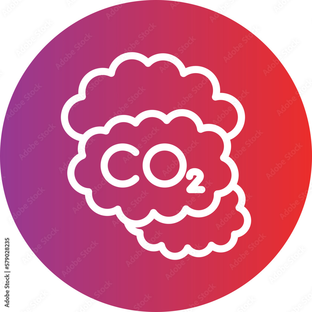 Vector Design Carbon dioxide Icon Style Vector Design Carbon dioxide Icon Style