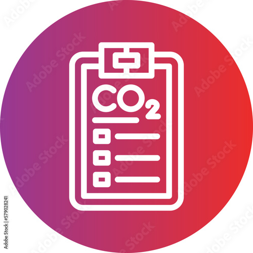 Vector Design Carbon dioxide Report Icon Style