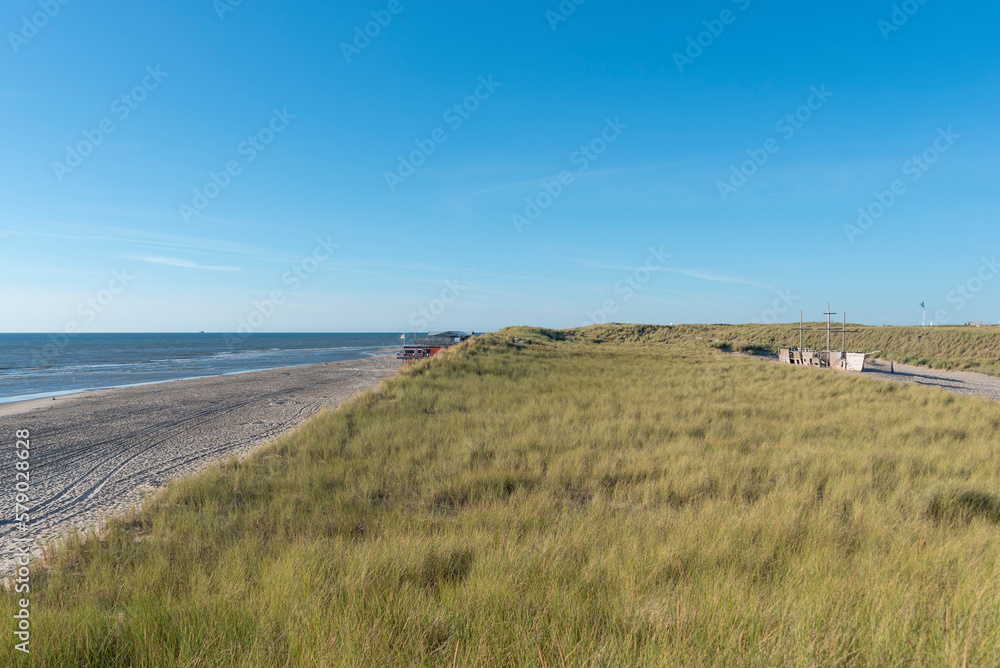 Strand von Schoorl - Camperduin. Provinz Nordholland in den Niederlanden