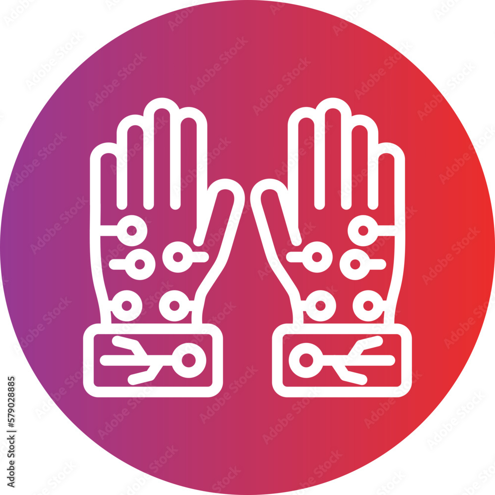Obraz premium Vector Design Wired Gloves Icon Style