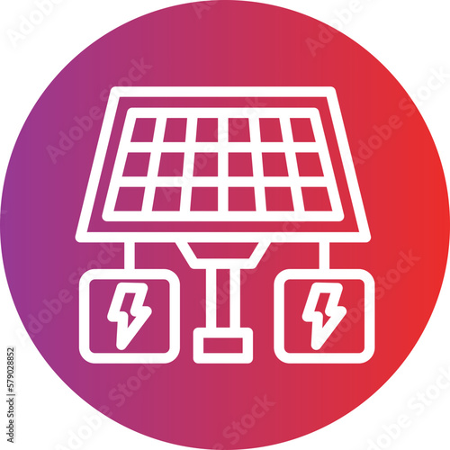 Vector Design Solar Power Icon Style
