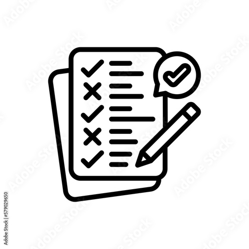 Validation icon in vector. Logotype