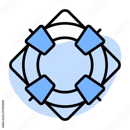 An editable vector of lifeguard in modern style, easy to use icon